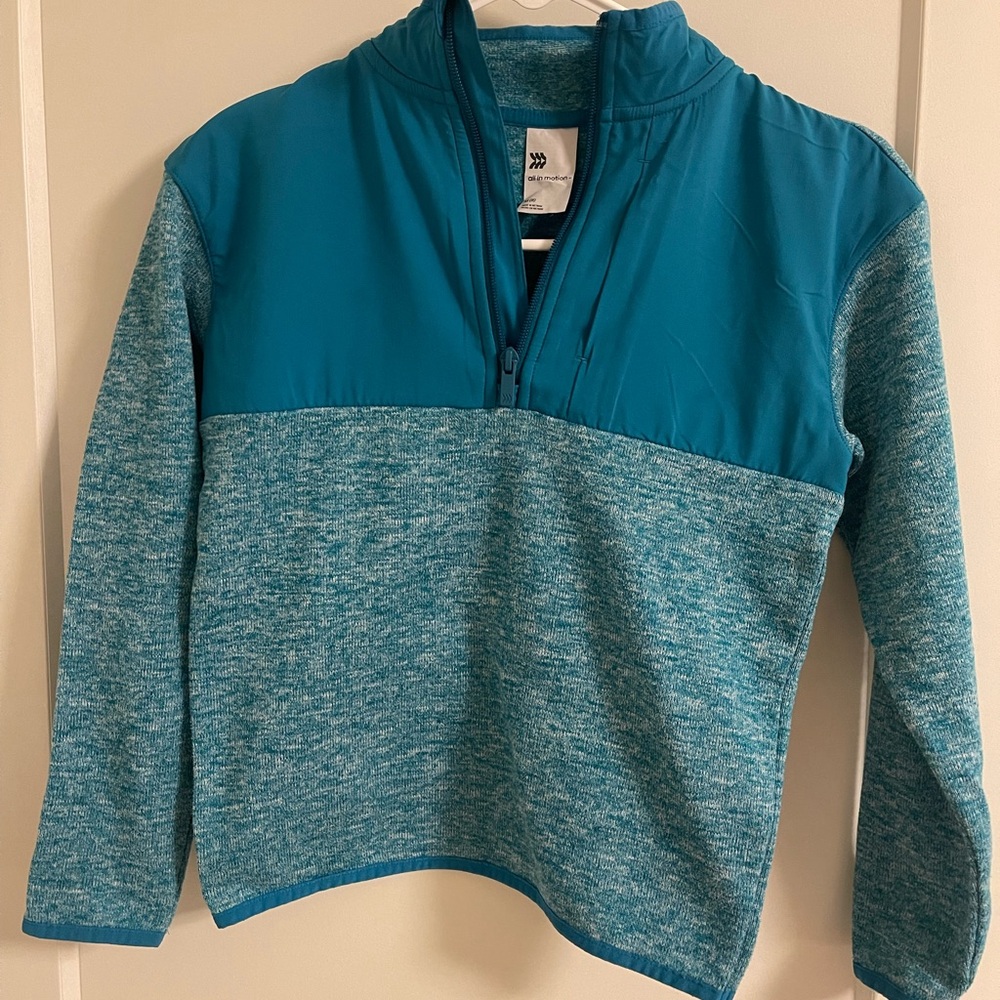 Mega Lot! 10x All In Motio Boy’s Fleece Crewneck Pullover Sweatshirt Kids Blue